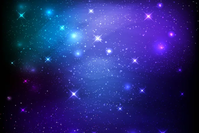 Purple and blue galaxy backdrop design